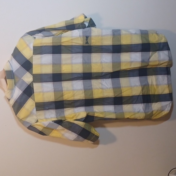 Billabong yellow plaid button down shirt - Picture 5 of 5